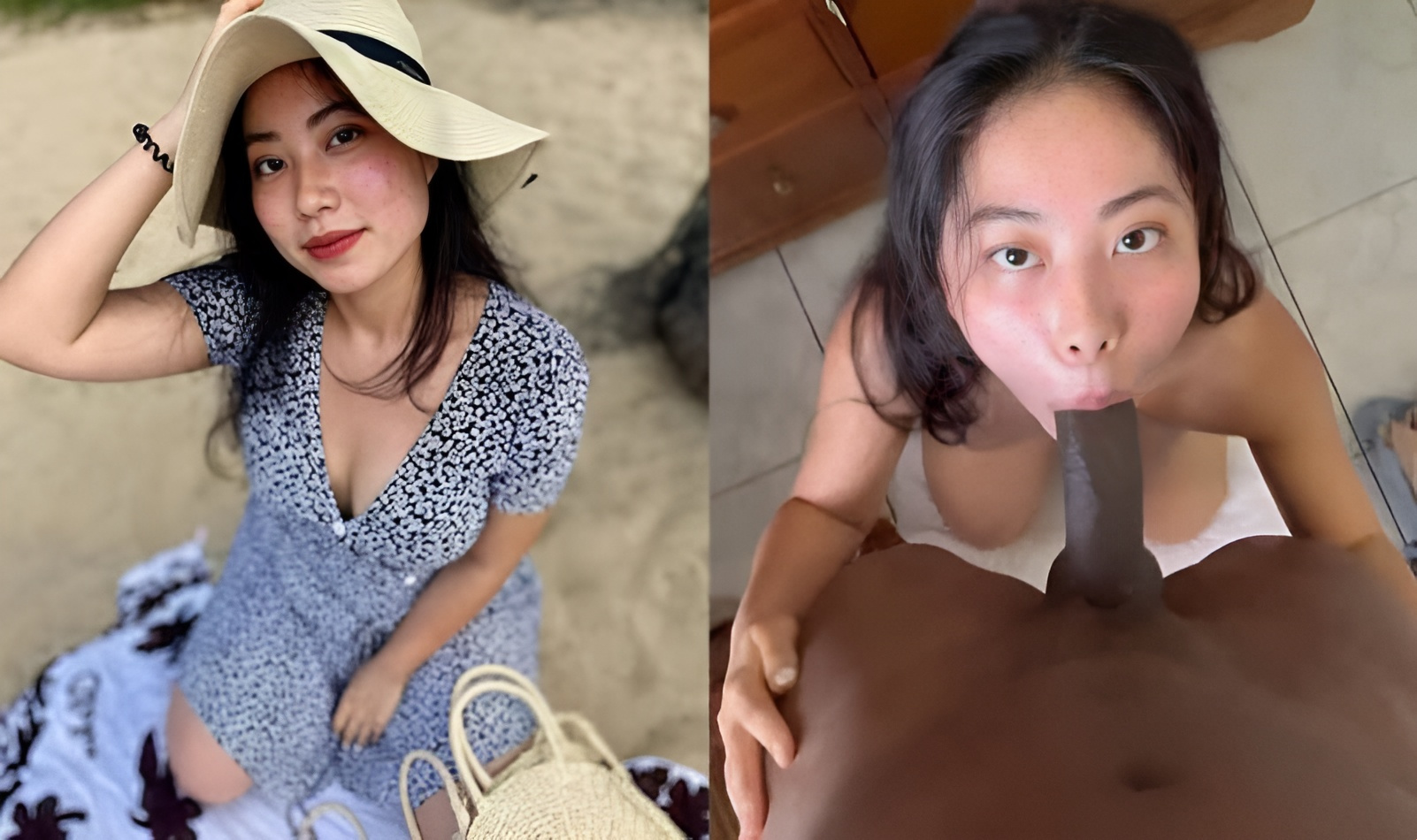 Nhi Nguyen uluslararası bir öğrenci ve onun Batılı erkek arkadaşı